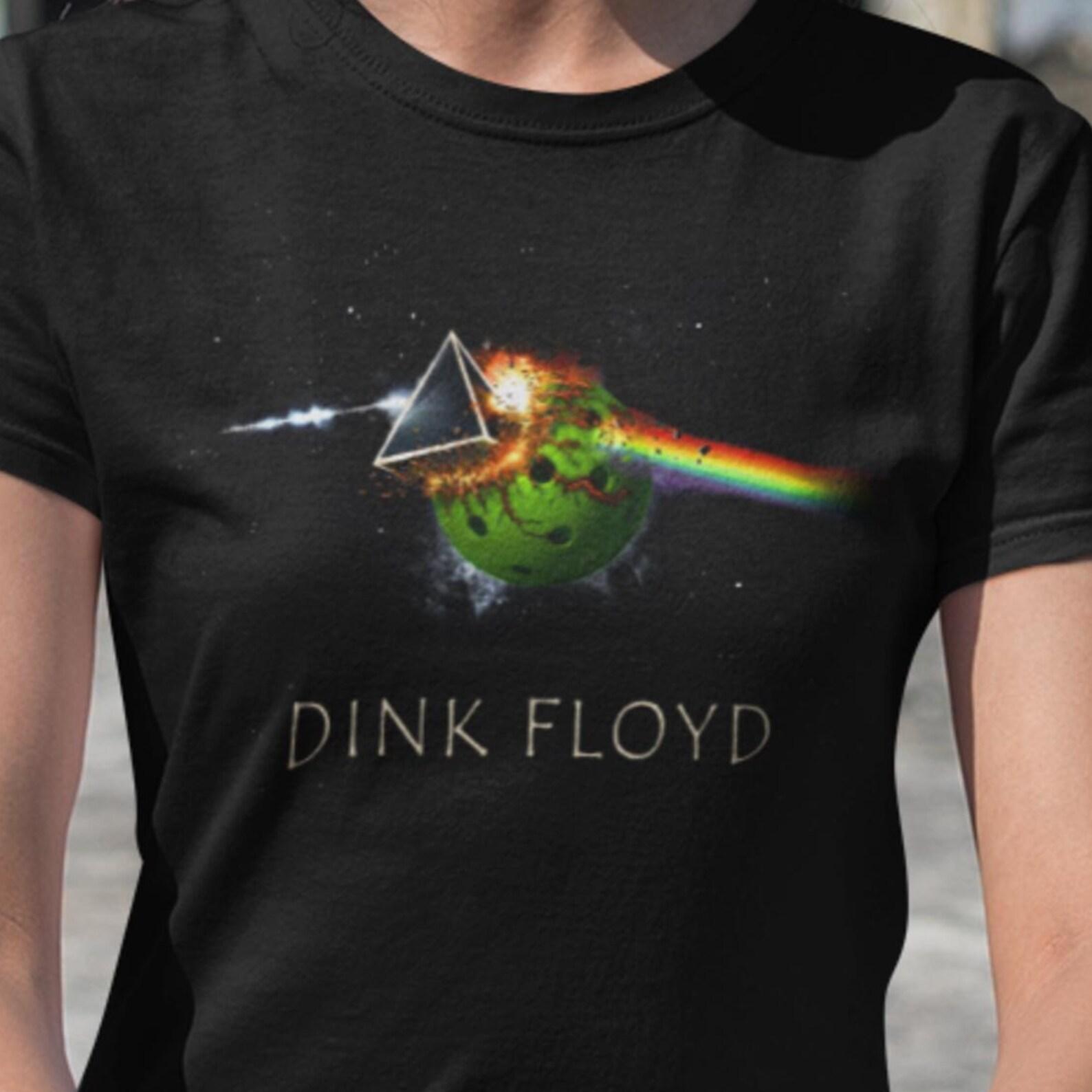 Dink Floyd T-Shirt | Rock Band Tee Meets Pickleball | Pickleball Fanatic Women Boyfriend Tee Shirt M