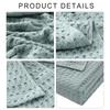 Summer Cooling Cotton Waffle Weave Blanket 150x200cm Bed Blanket Lightweight Cotton Bedspread for Sofa and Bed