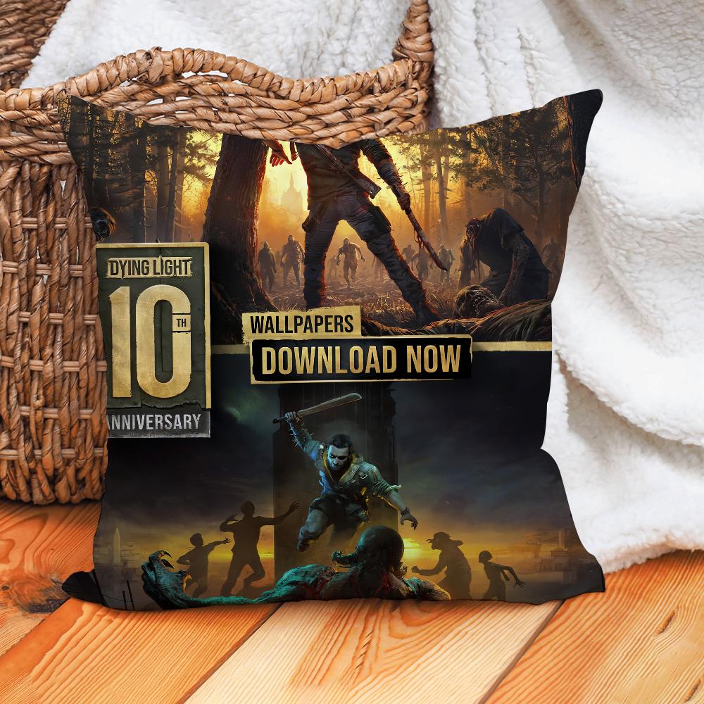 Spiel Dying Light The Beast Kissenbezug Heimdekoration Kissenhülle Geeignet für Büro Sofa Schlafzimmer Auto