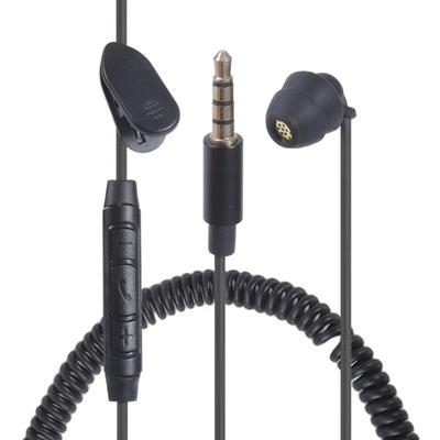 3.5mm In Ear Single-Side Earphone with Microphone Corded Headphone Single Side for MP3 MP4 Mobile Phone Notebook