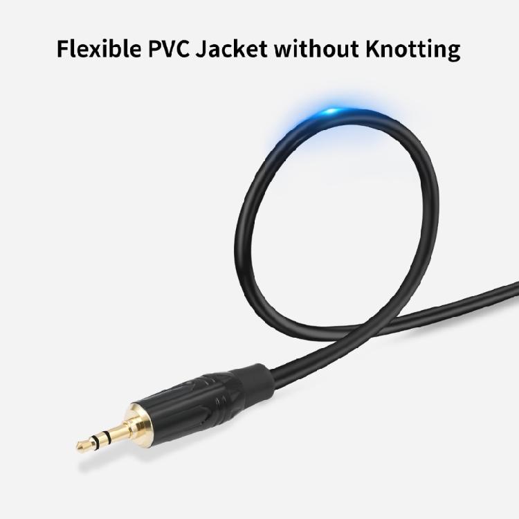 Travel 3.5mm TRS to 3Pin Microphone Cable for Space Saving Connection in Tight Studio Environment 30cm to 3.0m