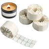 15mm/20mm Candle Wick Stickers White Adhesive Heat Resistance Foam Double-sided Tape DIY Aromath Wax Craft Making Kits Supplie