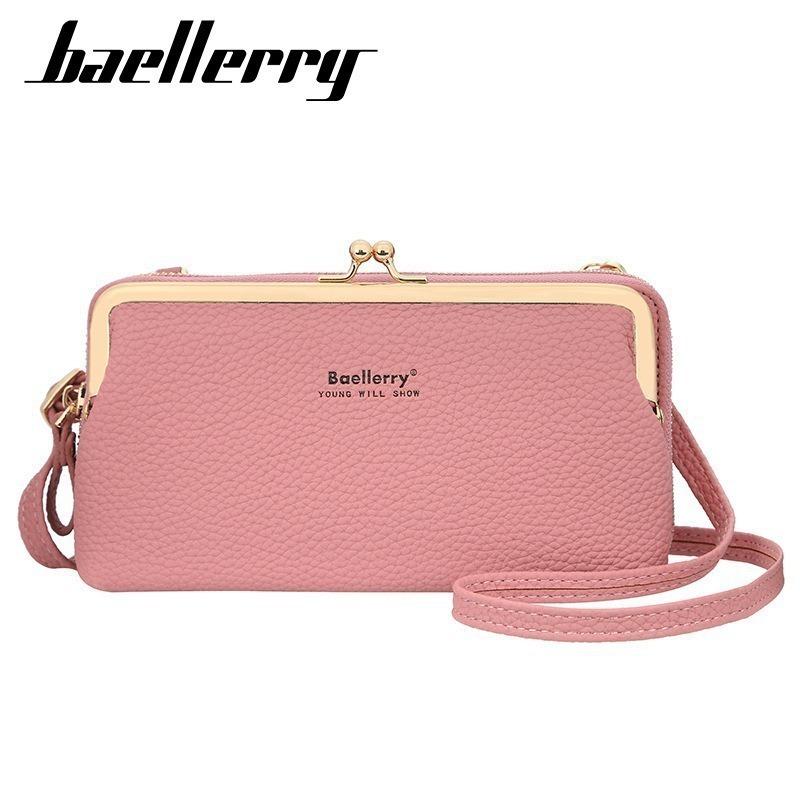 New women's wallet, lychee pattern, large-capacity multi-function horizontal zipper, high-end mobile phone bag.