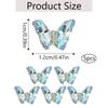1Bag 3D Nail Charms Butterfly Shaped Nail Rhinestones for Women Elegant DIY Nails Art Decoration Accessories