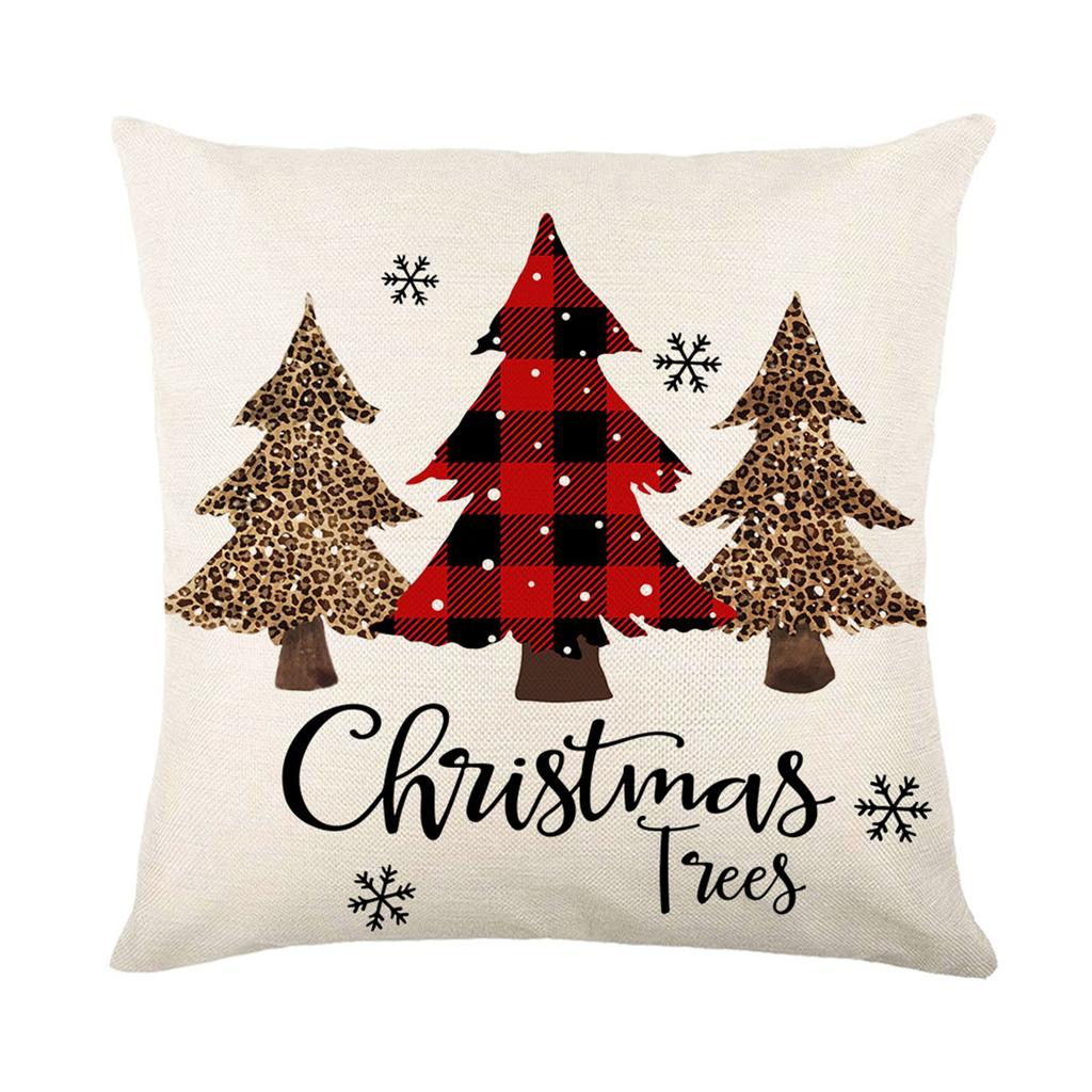 Fun Christmas Pillowcase Lumbar Pillowcase Sofa Home Decor Pillowcase
