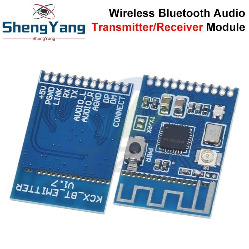 1/2 Piezas Módulo Bluetooth-5.3 Módulo Transmisor de Audio 20 Metros Estéreo GFSK Transceptor Placa de Auriculares
