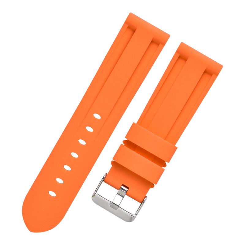 Universal Silicone Watch Strap for Panerai and Tudor Big Blue PAM, 22mm