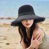 Quasten-Spleiß Strohhut Damen Sommerurlaub am Meer Strandhut Sonnenschutz Sonnenhut UV-Schutz Sonnenhut