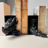 2026 New 2Pc Bookshelf Decoration Dragon-Shaped Bookend, Fantasy Decoration, Home Decoration Ornaments, Bookshelf Bookend B