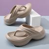 Thick Bottom Heightening Flip-flops Women's Summer Outer Wear Eva Home Indoor Outdoor Beach Cool Slippers