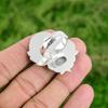 925 Silver Natural Rainbow Moonstone Solitaire Elegant Daughter New Ring Jewelry