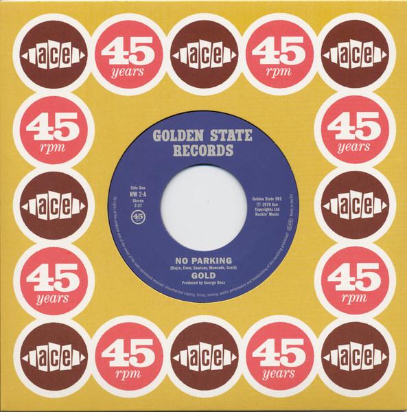 

7inch Record GOLD - No Parking NW2 GOLDEN STATE 2020 UK Rock