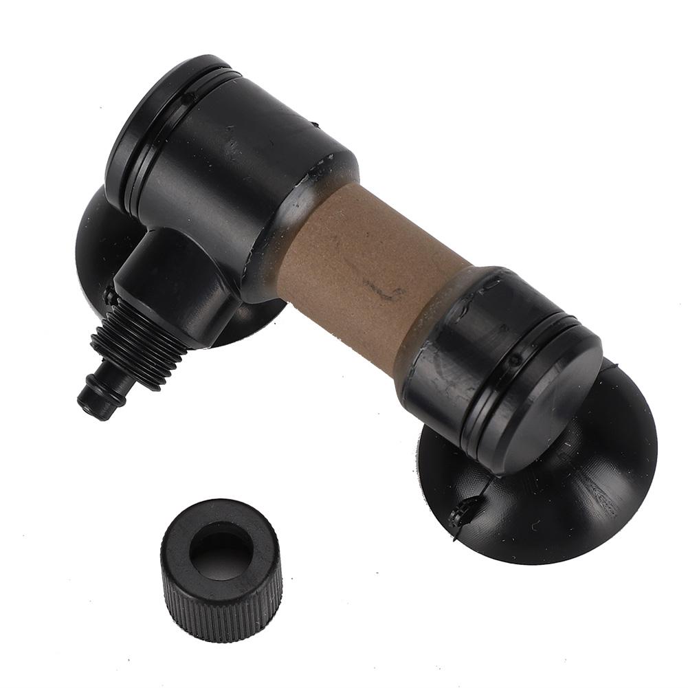 Plastic Black Aquarium Carbon Dioxide Refiner   Ceramic Tube Fish   Simple CO2 Atomizer Accessory
