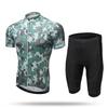 Mens Cycling Jersey Shorts Set Short Sleeve Breathable Performance Kit Camo Bike Wear
