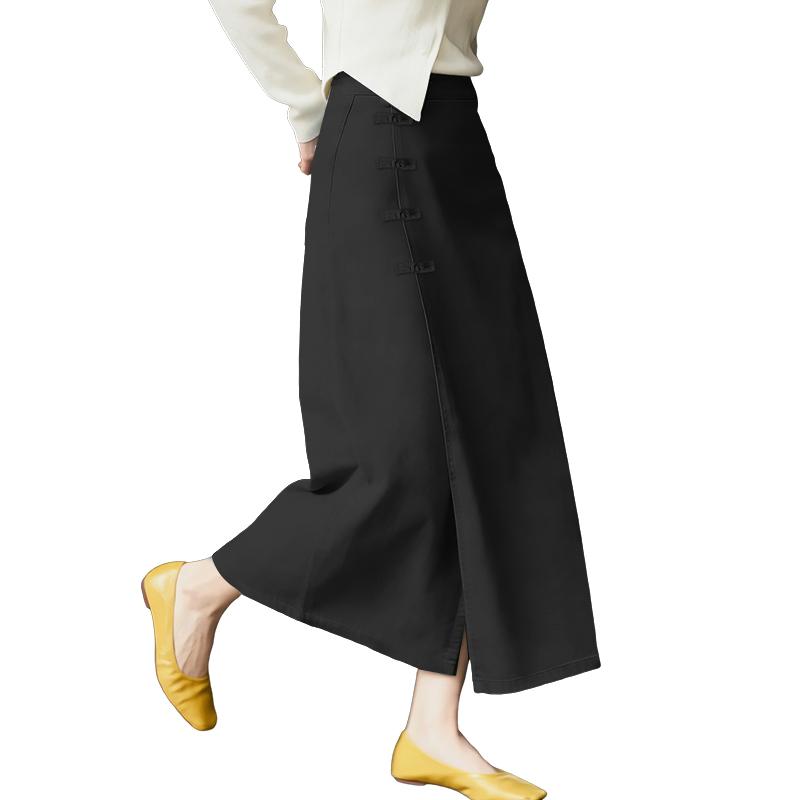 ZANZEA Women Elegant Casual Solid Color Summer Midi Skirts