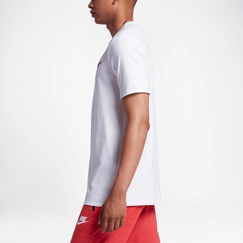 Nike Breathable Round Neck Simple Short Sleeve T-Shirt Men Tops White 884283-100