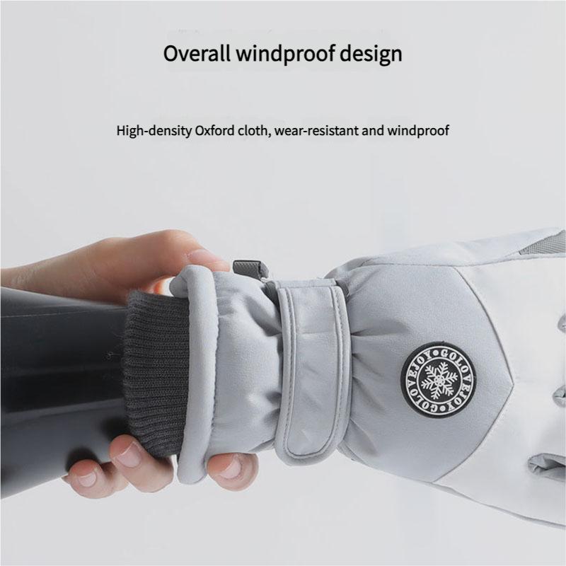 Guantes de Esquí de Invierno Unisex Resistentes al Agua Aislantes Térmicos Compatibles con Pantalla Táctil A prueba de Viento Antideslizantes Conducción Todo Clima Protección contra el Frío