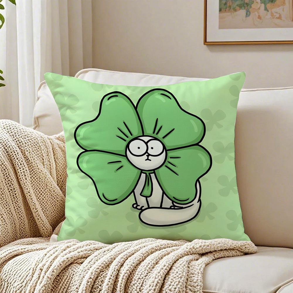 Cute Funny Art SSimons Cat Cushion Cover Pillowcase Antidustmite living Room Sofa Decor Cushion Room