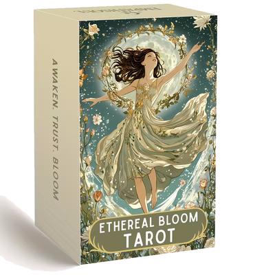Tarotové karty motiv Ethereal Bloom Tarot balíček 78 karet