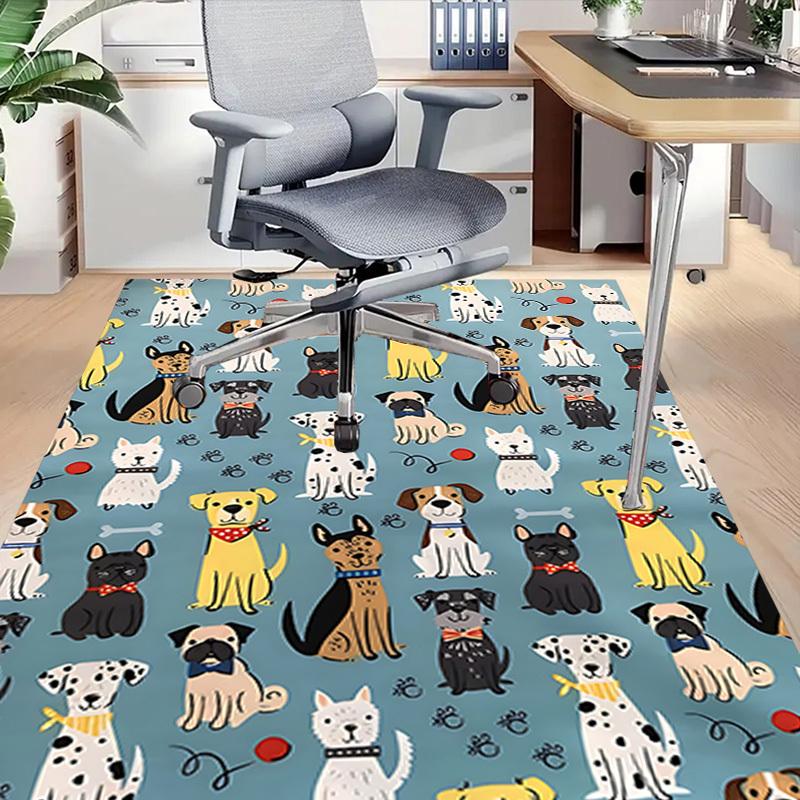 1PC Dogs paw prints Carpet Ultra Soft, Thick & Absorbent, Non Slip Machine Washable Mat for Entryway