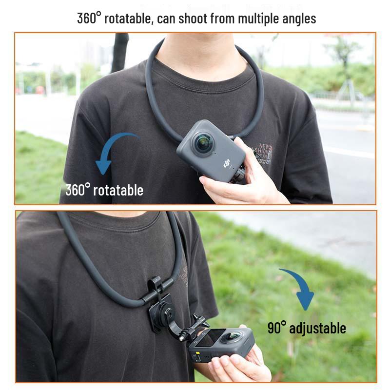 DJI Osmo 360° Panoramakamera Nackengurt-Halterung mit magnetischer Schnellverschlussfunktion für Ego-Perspektive