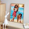 30x40cm Disney Diamantmalerei Kunst Moana Ozeanprinzessin Insel Paddel Vollbohrer Handgemacht DIY Punkt Diamant Dekoratives Gemälde
