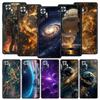 Moon Galaxy Universe Phone Case For Xiaomi Redmi Note 14 13 5G 10 11 12 Pro Plus 4G 14C 13C 12C 10C Black Cover