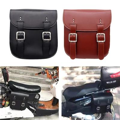 1 Pair Motorbike Tail Side Bags Storage Tool Motorcycle Saddle Bags Large Capacity for Harley Honda
