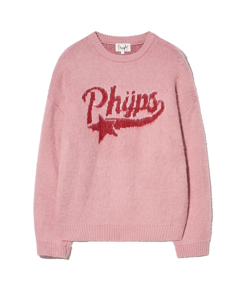 PHYSICAL DEPARTMENT Startail Brush Knit_Vintage Pink