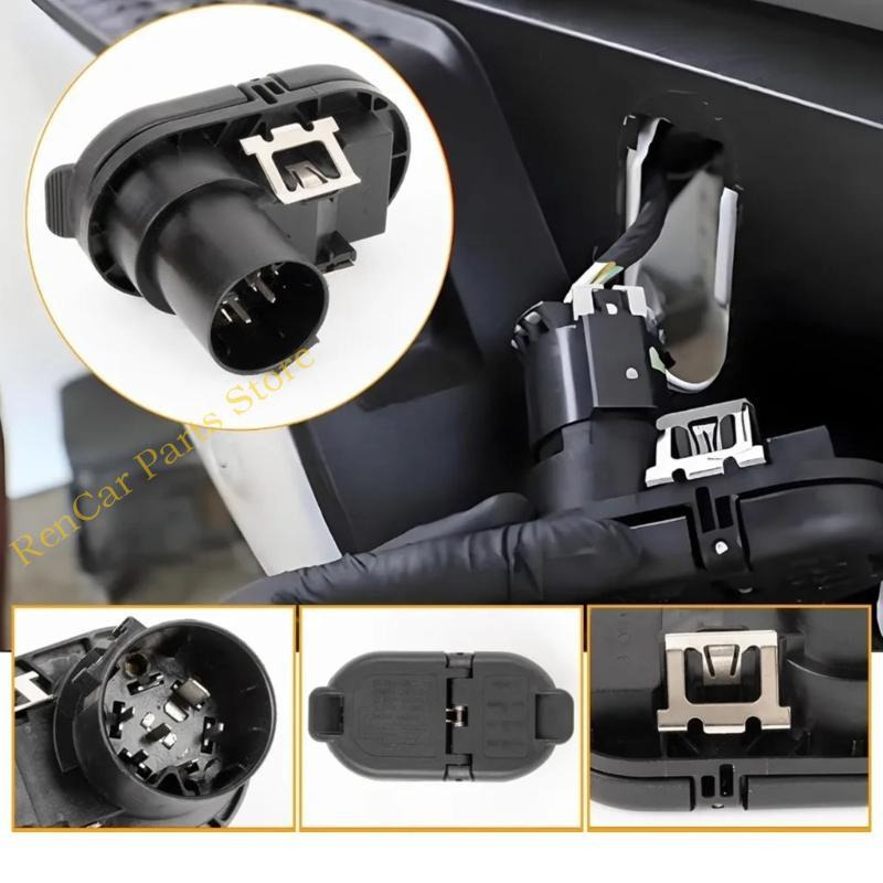 7 Way & 4 Flat US Trailer Wiring Harness with Mounting Bracket for USCAR Socket Pickup Truck