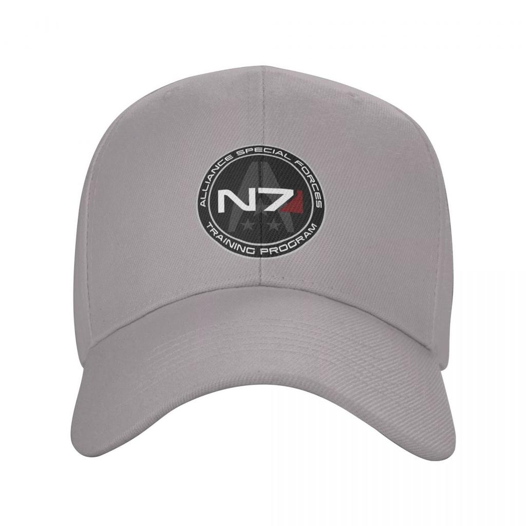 Fashion Unisex Alliance Mass Effect N7 Baseball Cap Adult Video Game Adjustable Dad Hat Unisex Women Hip Hop Snapback Caps