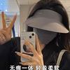 Banxia's same style seamless integrated sun protection hat for women, summer UV protection, open-top, foldable, large brim sun hat