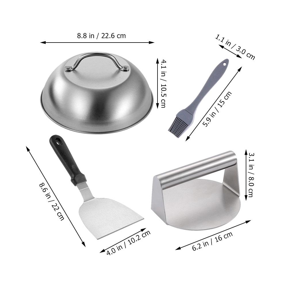 Hamburger Cucina Patty Maker Stampo per Cottura in Metallo Strumento per Pressatura Domestica