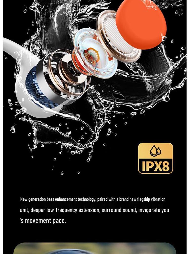 Cross-border X7s Bone Conduction Headphones: Comfortable, Open-Ear Sports Design, 32GB Built-in Storage, Bluetooth for Swimming.