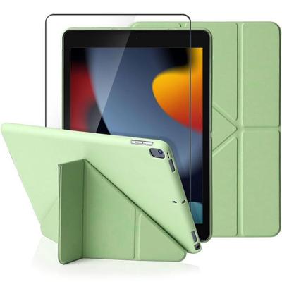 Case + Tempered Glass - for iPad Air 3 / Pro 10.5 - Shockproof Protection - Multi-Angle - Green