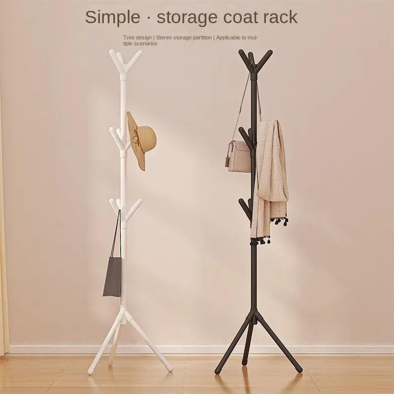 

Clothes Rack Stand Tree Branch Shape Multi Hook Mobile and Convenient Coat Rack for Home Living Room Dormitory Clothing Storage