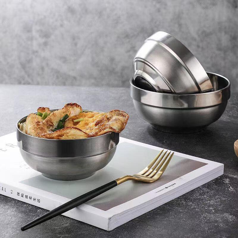 Dreiyn 304 Stainless Steel Double-Layer Insulated Bowl
