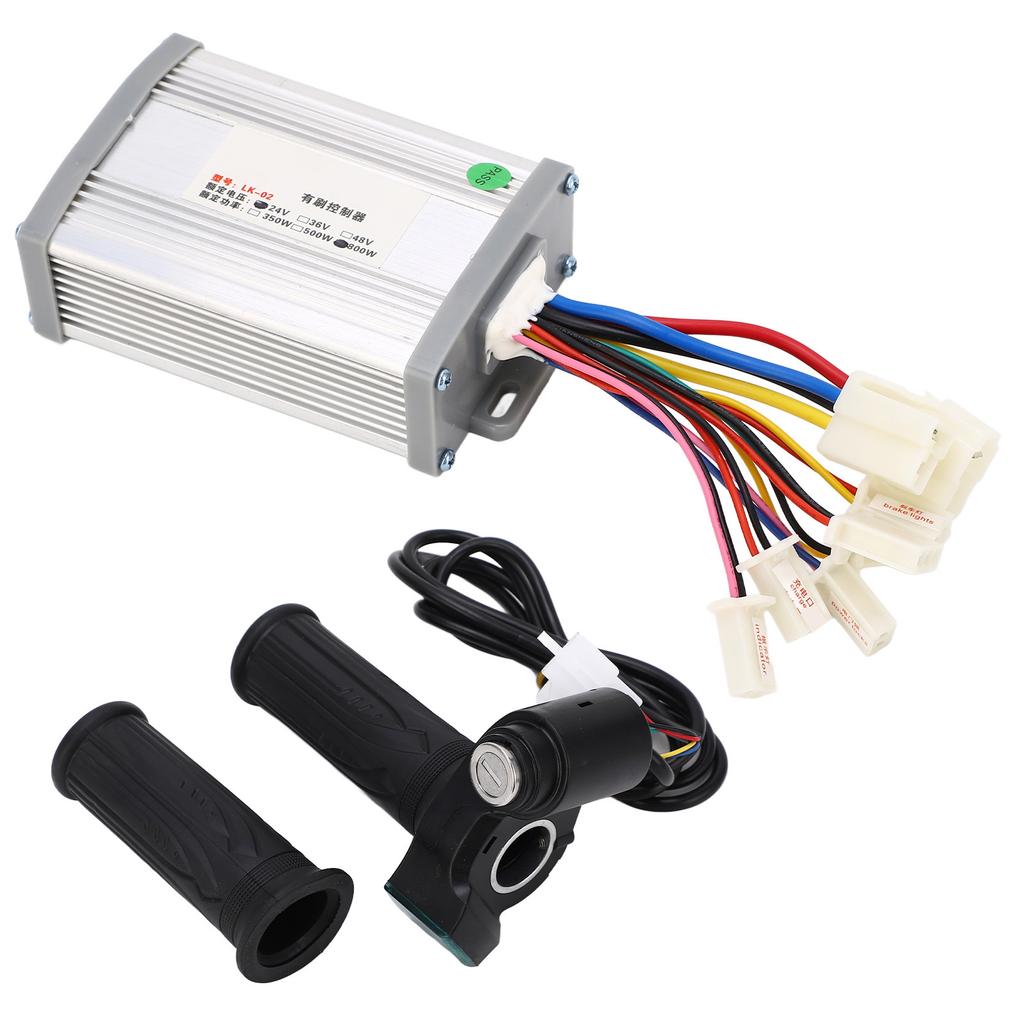 24V 800W Kartáčovaný Regulátor Motoru Digitální Displej Výkonu Otočná Rukojeť Plynu Elektrické Kolo