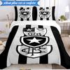 3PCS Botafogo De Futebol E Regatas Printed Soft Bedding Set,Including 1pc Duvet Cover And 2pcs Pillowcases Perfect for Bedroom, Dormitory, Fan Gift