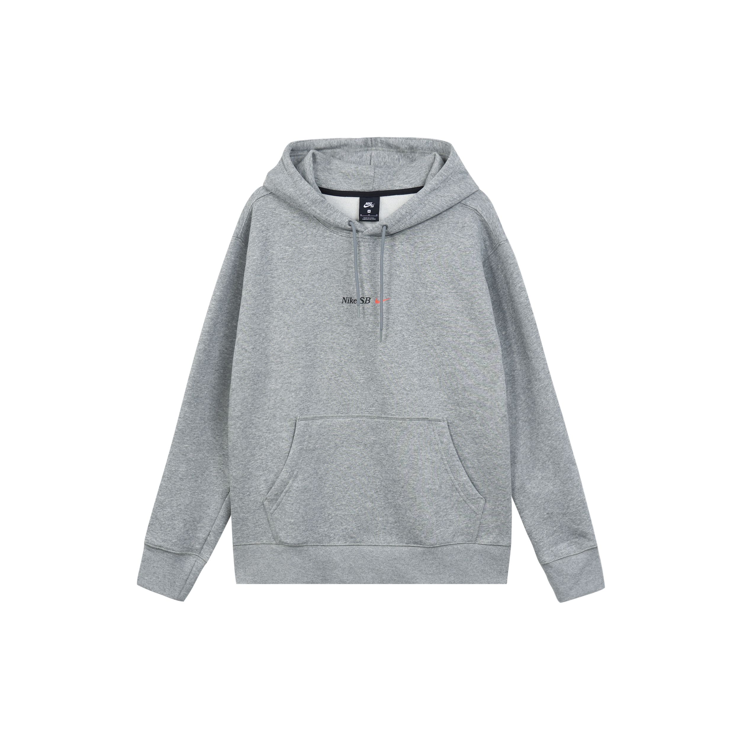 

Повседневная спортивная толстовка с принтом Nike SB, мужская толстовка с капюшоном темно-конопляно-серого цвета DD2094-050 L