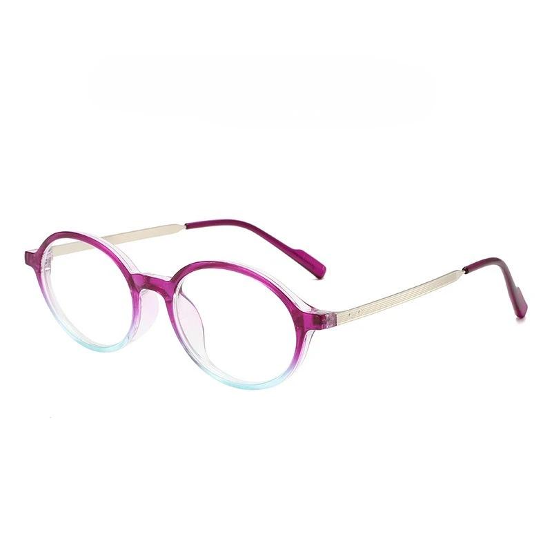 Retro Anti-Blue Light Myopia Glasses for Women New Fashionable Oval Frame Ultra-Lightweight High Definition Eyewear Unisex