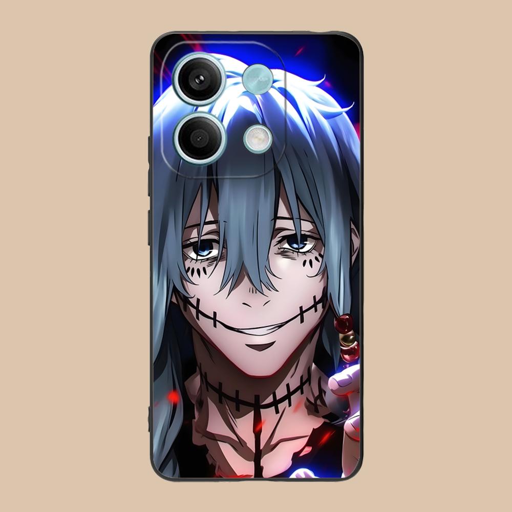 JJK Mahito Phone Case for Xiaomi 15 14 13 12 Mi 11 T Ultra Lite Pro S X 5G Soft TPU Shockproof Cover