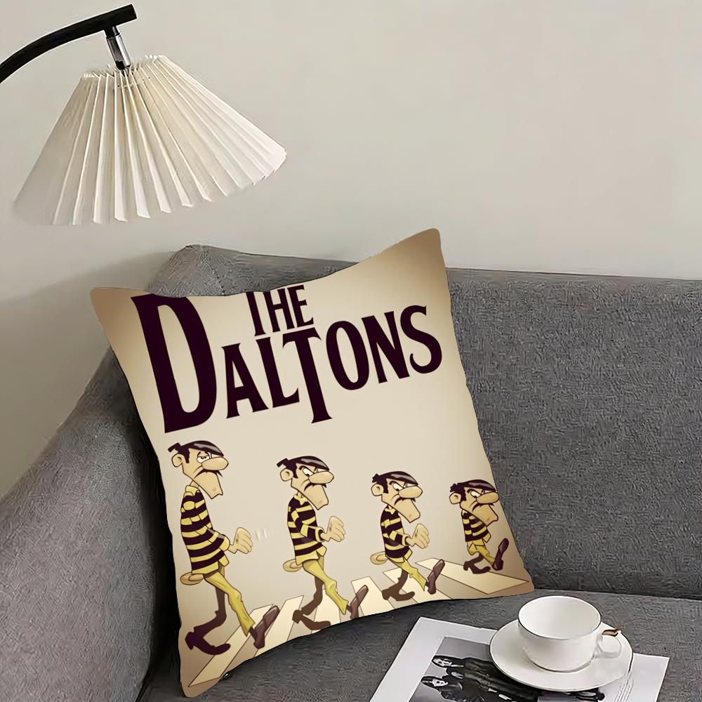 

Kwaii Anime The DDaltons Cushion Cover Elegant Comfort Pillowcase Sofa Bed Doublesided Printed Invisible Zipper Home Decor 30x30cm