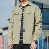 Work Shirt Ins Trendy Men's Hong Kong Style Long-sleeved Shirt Jacket Casual Korean Version Trendy and Handsome No-iron Inch Clothing Autumn