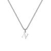 Fashion Letters A-Z Pendant Necklace for Men Women, Stainless Steel English Alphabe Chain Necklace,Fashion Punk Jewelry Men Gift