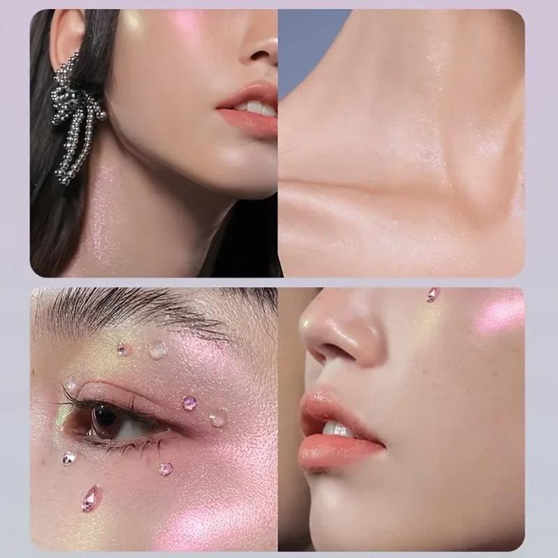 Poudre de fard à paupières pailletée longue tenue, caméléon chromé holographique, pigment pour maquillage des yeux pour femmes, cosmétique