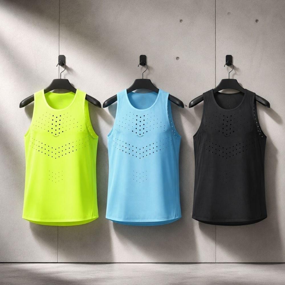 Ultralight Sport Athletics Vest Hole Design Tank Tops Men Women Running Vests  Unisex S To 2xl