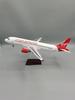 Airplane Model New A320 Virgin America 320 Plane Model Diecast Resin 46CM Aircraft Birthday Decoration Living Room Gift