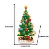 MOC Christmas Tree Building Block Model Mini Size Christmas Tree Decorate Bricks Assembly Educational Toys Kids Birthday Gifts