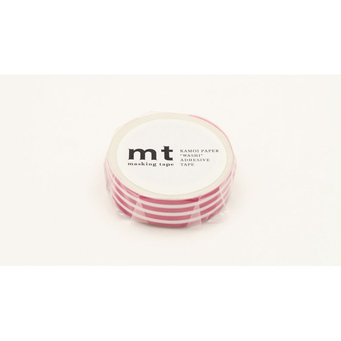Masking Tape MT Lignes framboise